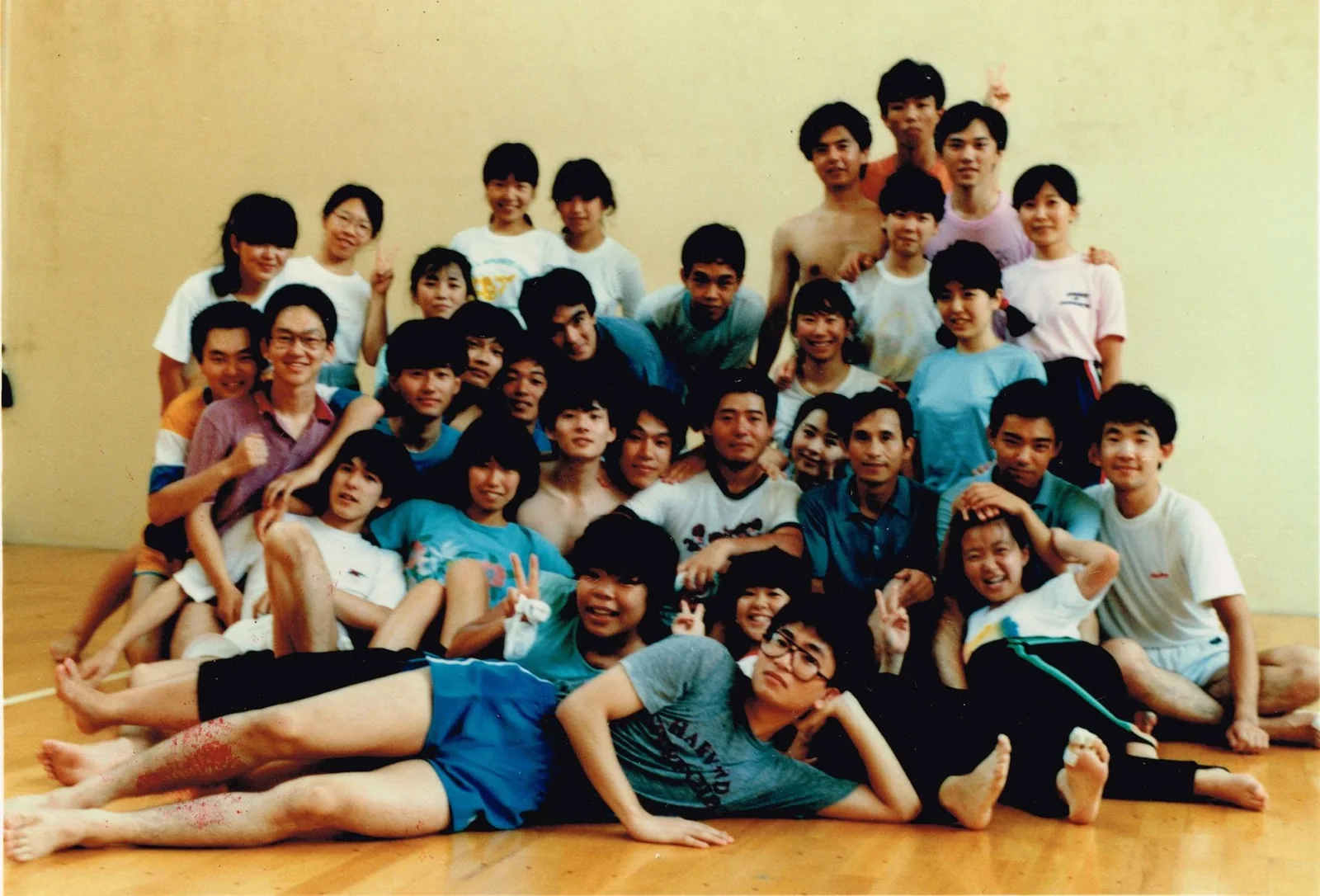 1985年夏合宿での練習風景