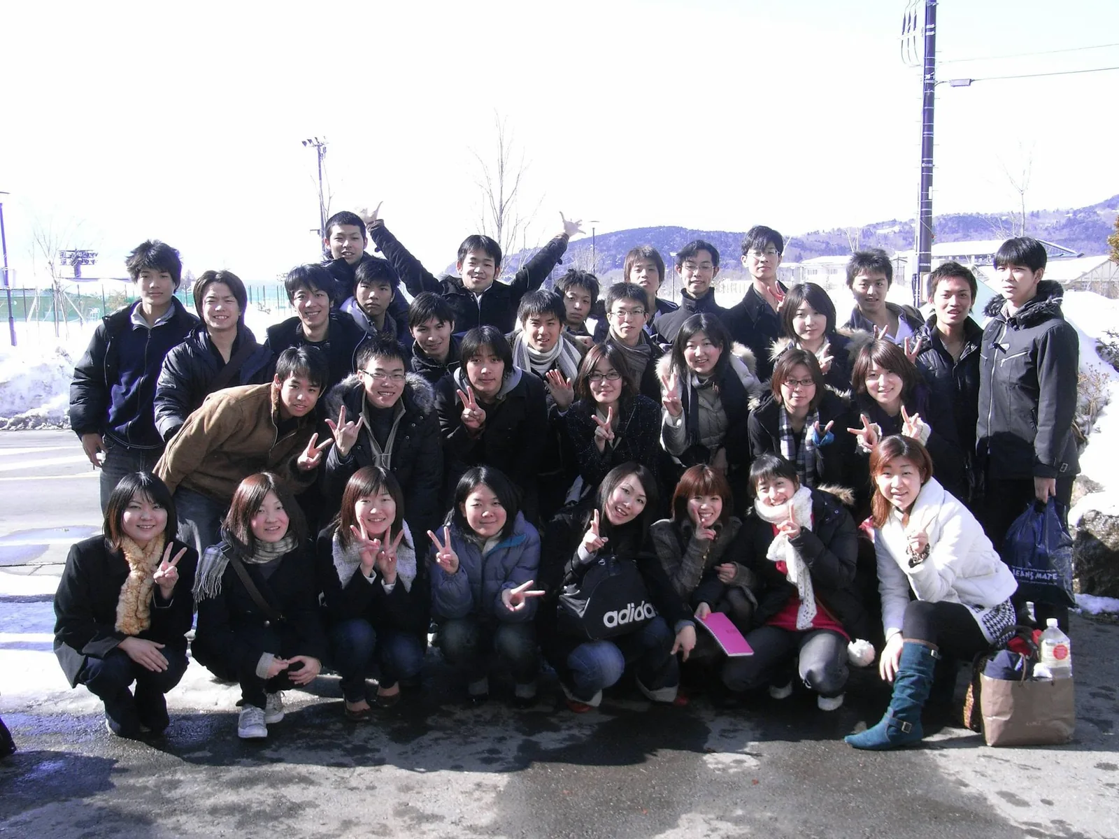 2008年春合宿の集合写真
